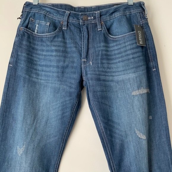 Buffalo Driven-X Straight Leg Distressed Jeans Size 32 - Picture 4 of 9